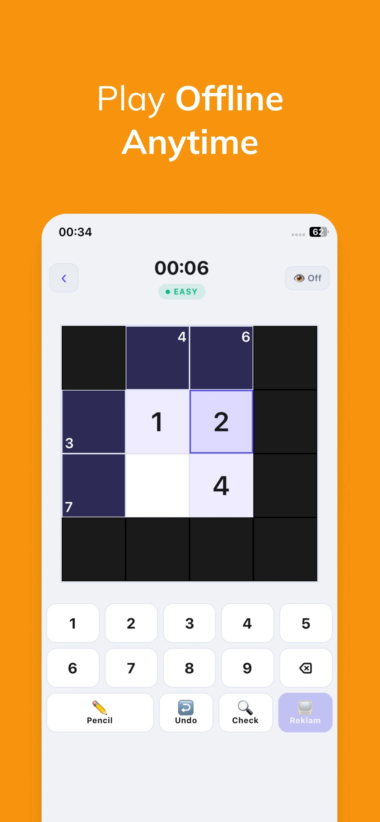 Kakuro Pro screenshot