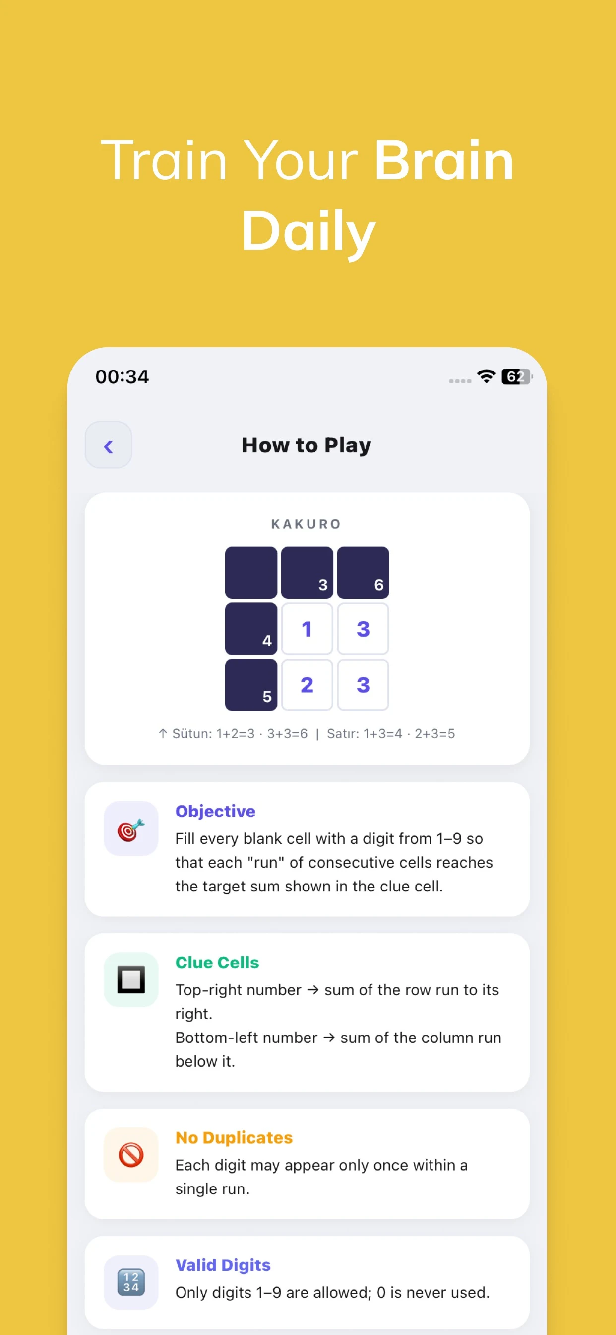 Kakuro Pro screenshot